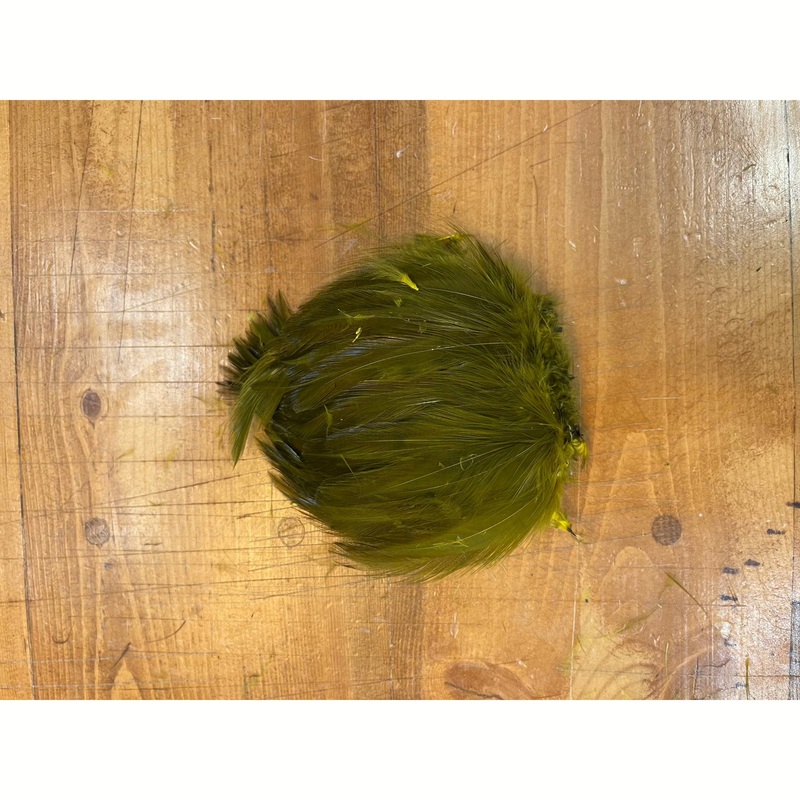 Strung Neck Hackle –  Olive