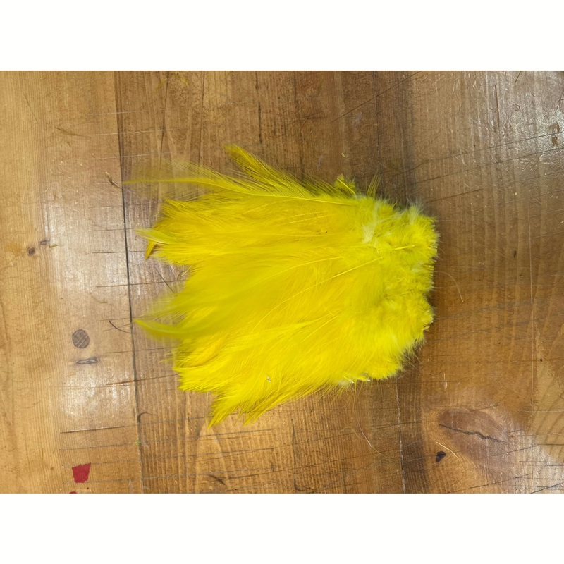 Strung Neck Hackle –  Yellow