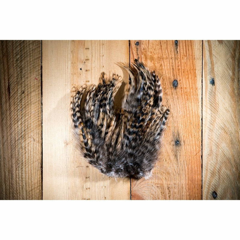 Barred Strung Neck Hackle – Tan