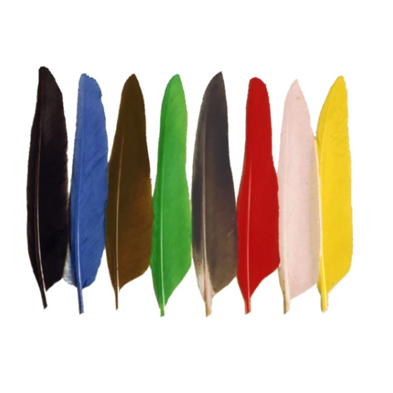 Duck Quill Wings|Black|Blue|Brown|Green|Grey|Orange|Red/Scarlett|White|Yellow
