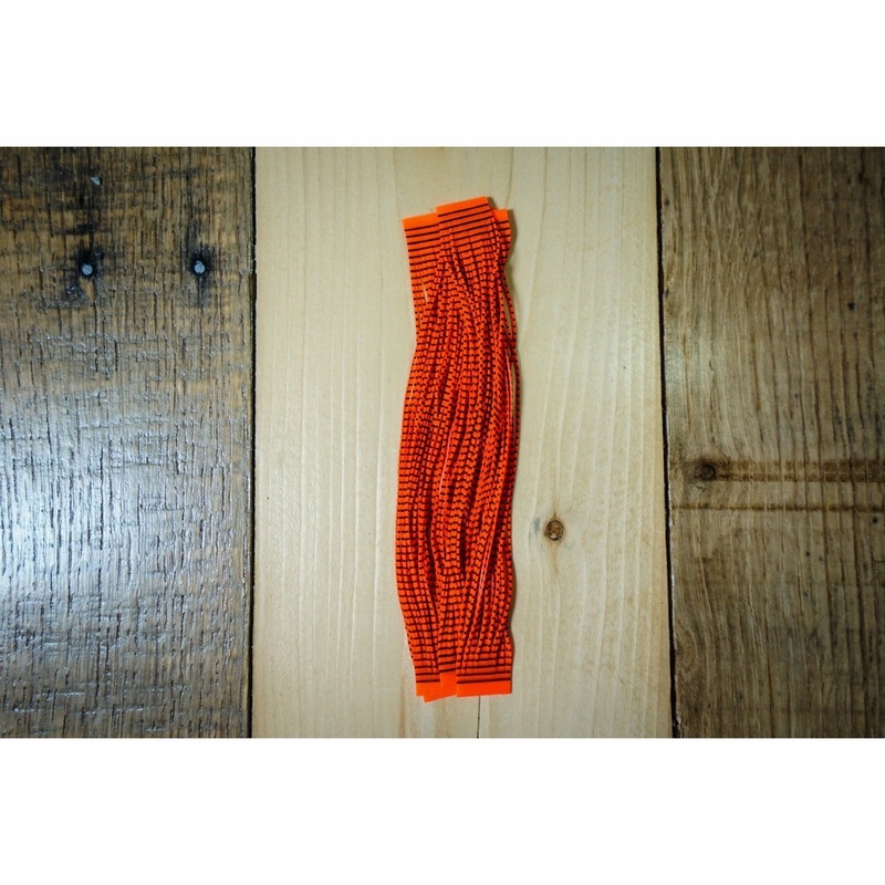 Grizzly Flutter Legs – Black Barred Fl. Fire Orange