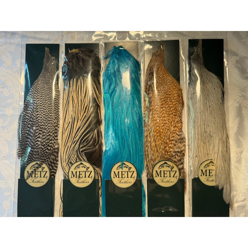 Metz #3 Cock 1/2 Neck|Ginger|Light Blue Dun|Grizzly