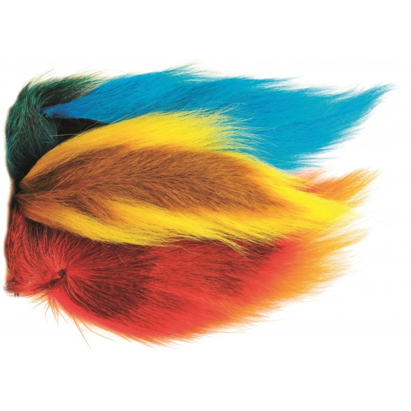 Veniard Bucktail Whole|Tan|Fl. Red|Olive|Natural White (with brown centre)