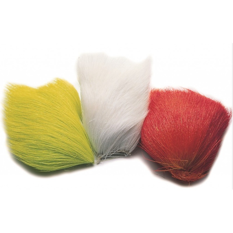 Veniard Deer Belly Hair|Black|Chartreuse|Orange|Pure White|Red|Yellow
