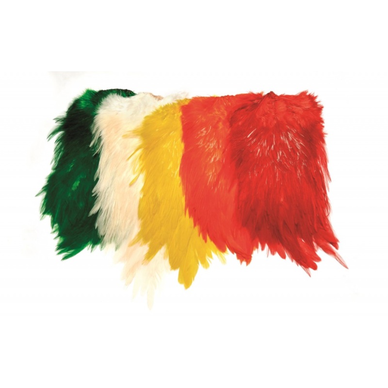 Whiting 4b Rooster Saddles|Chartreuse-Fluorescent|Doctor Blue|Purple|Red