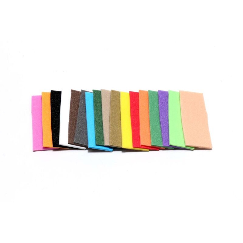 HI FLOAT FOAM|BLACK|BLUE|BROWN|CHARTREUSE|DARK OLIVE|GRAY|HOPPER TAN|OLIVE GREEN|ORANGE|PINK|PURPLE|RED|SAND|TAN|SUNBURST|WHITE|YELLOW|2MM|3MM