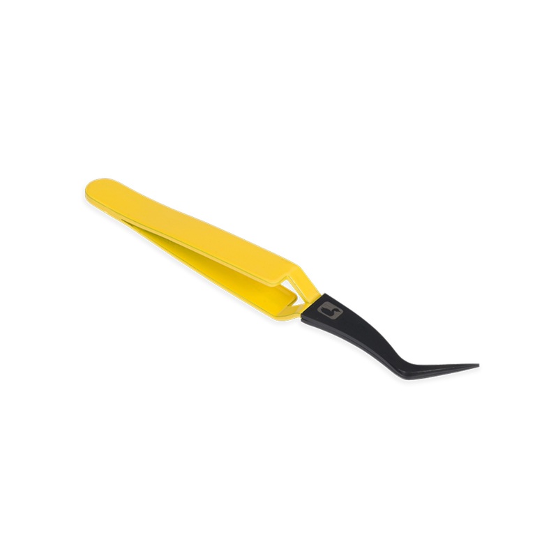 MICRO TIP D-LOOP TWEEZER|YELLOW