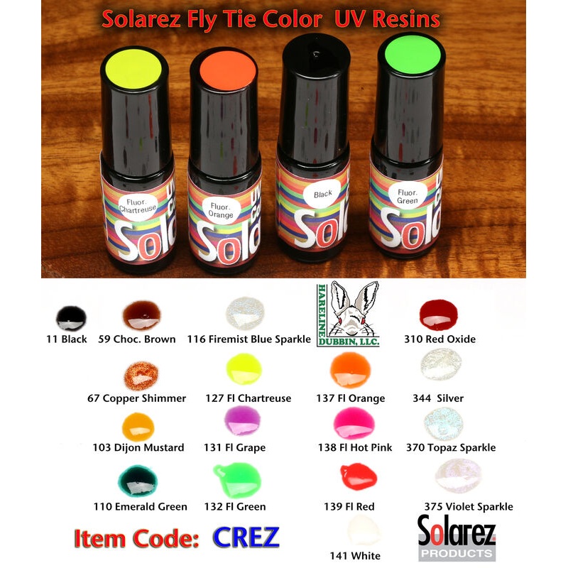 SOLAREZ UV FLY TIE COLOR 5 GRAM BOTTLE WITH BRUSH