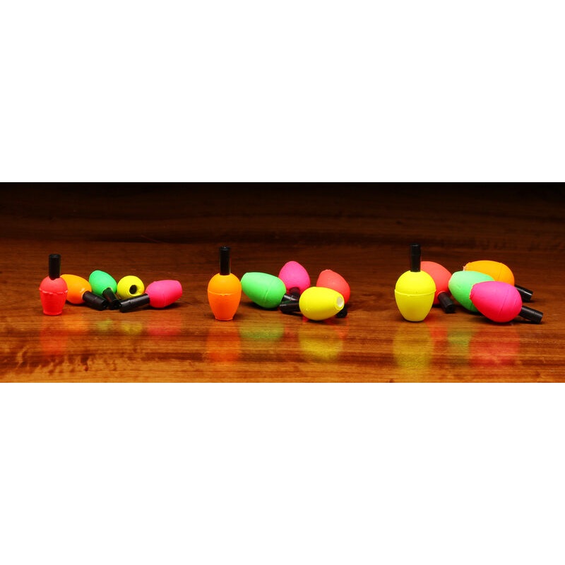 TAPERED SLIP INDICATOR|COLOR COMBO 5 PACK|FL CHARTREUSE|FL ORANGE|FL PINK|FL RED|FL YELLOW|SMALL 3/4 INCH|MEDIUM 7/8 INCH|LARGE 1 INCH