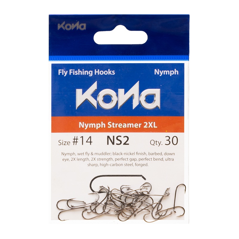 Kona Nymph Streamer 2XL Hooks|6|8|10|12|14
