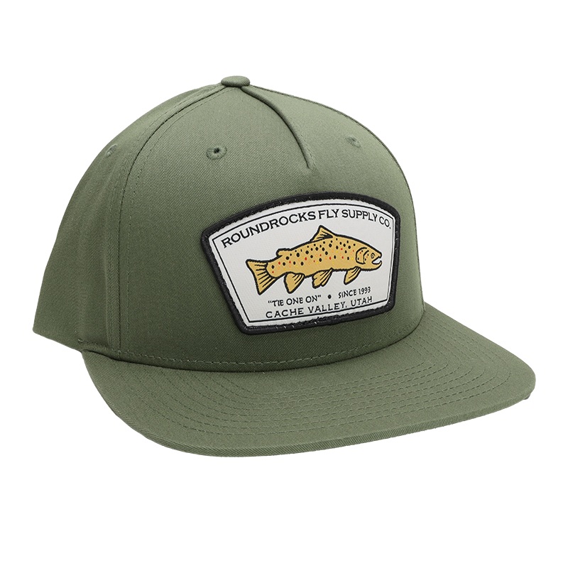 RoundRocks Army Olive Fish Hat