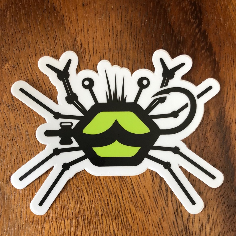 Salty Fly Tying Sticker