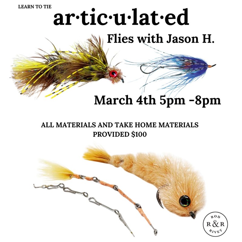 FLY TYING 201-ARTICULATED FLIES MARCH 4TH