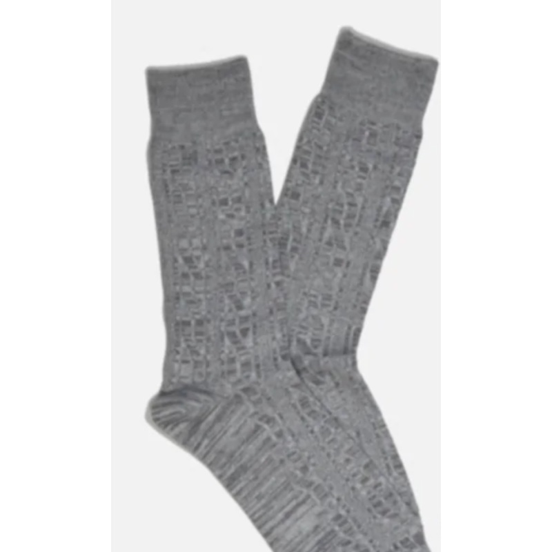 Grey Cable Socks