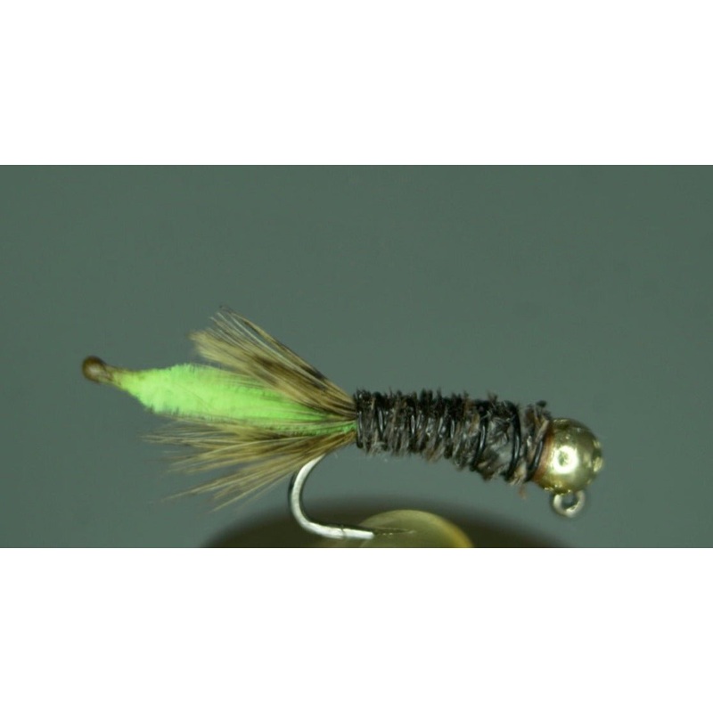 Tungsten Bead Barbless Jig Peeping Caddis