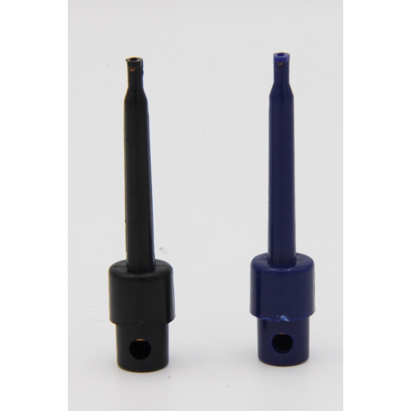 Clip Hackle Pliers|Black|Blue|12 Pack – 6 Black, 6 Blue