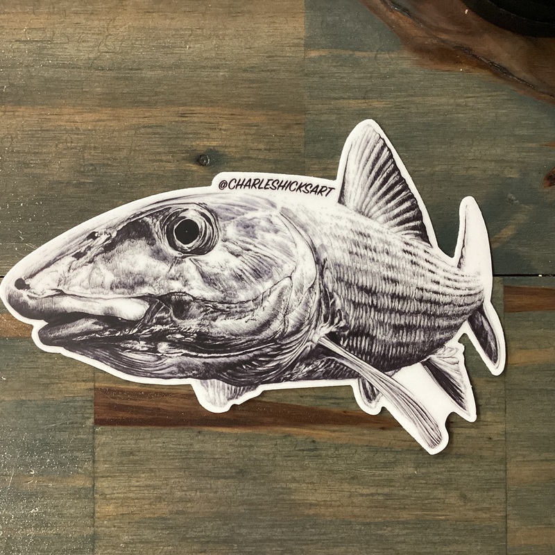 Charles Hicks Art – Bonefish Left