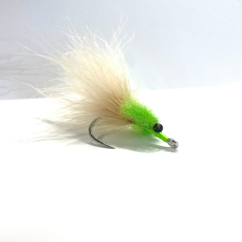 Marabou Toad Chartreuse & Tan