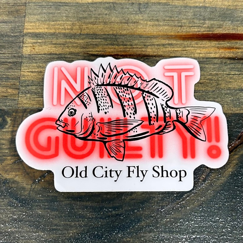 Not Guilty sticker