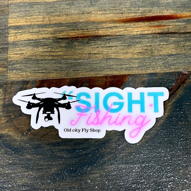 Sight fishing sticker