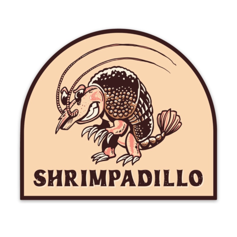 Sightcast shrimpadillo sticker