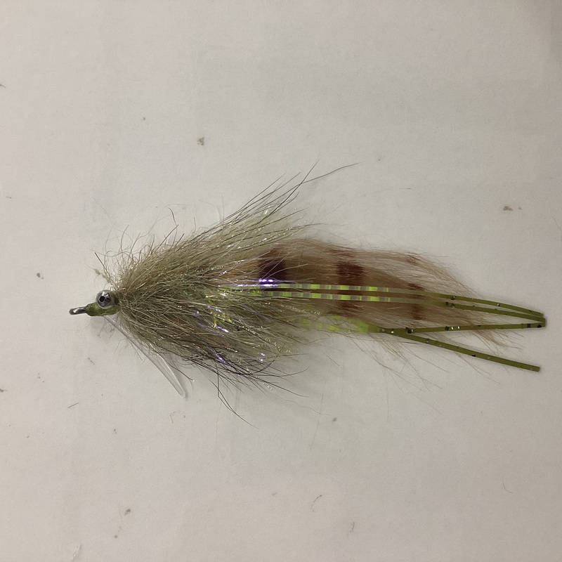 Skinny Cracklin – olive/chartreuse/tan