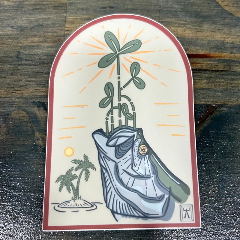 Skunk Ape Designs mangrove tarpon sticker