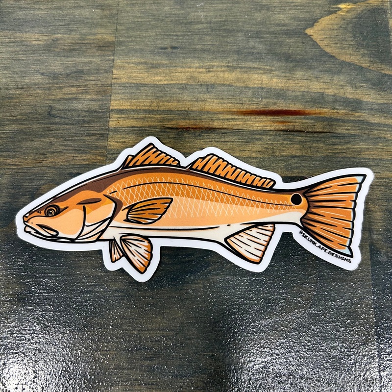 Skunk Ape Designs Redfish sticker
