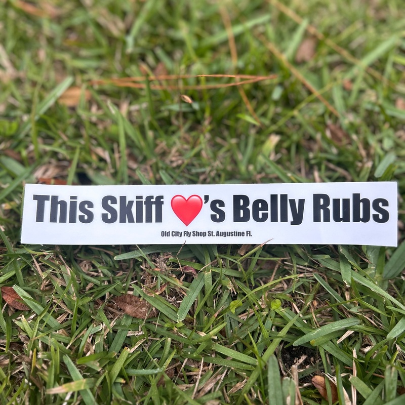 This Skiff s Belly Rubs Sticker