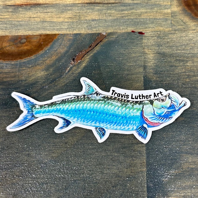 Travis Luther Tarpon Sticker