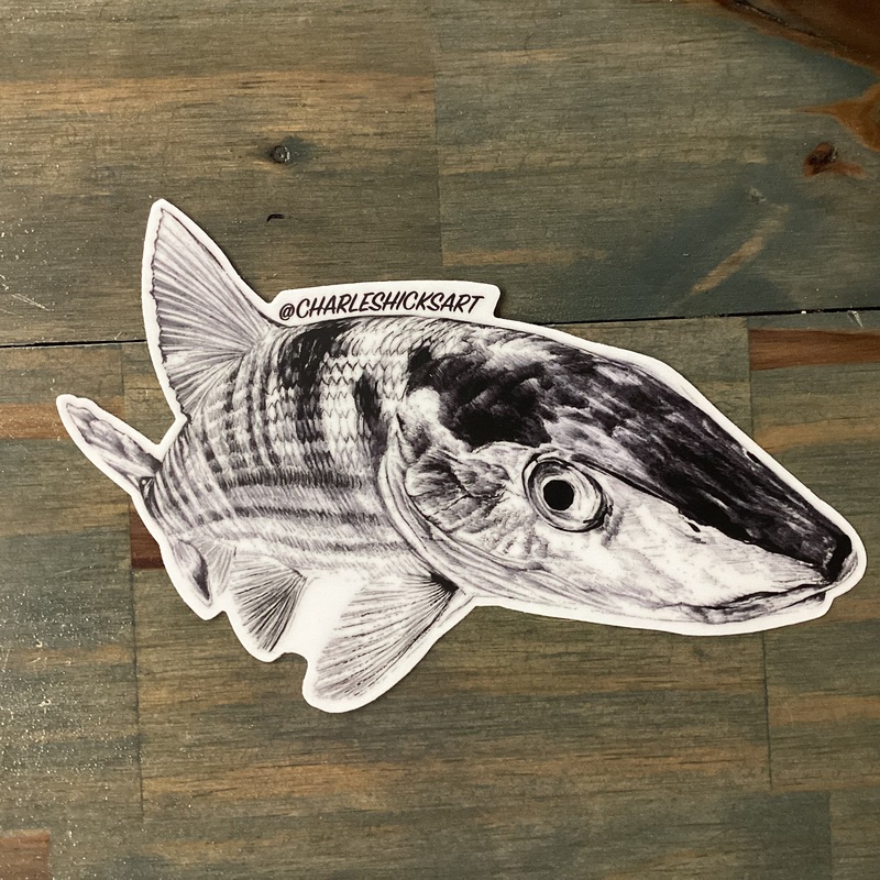 Charles Hicks Art – Bonefish Right