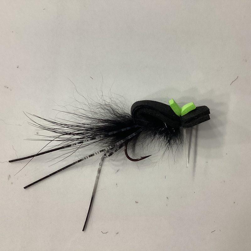 Dime-Bag Davey’s Rattle Gurgler – black/chartreuse