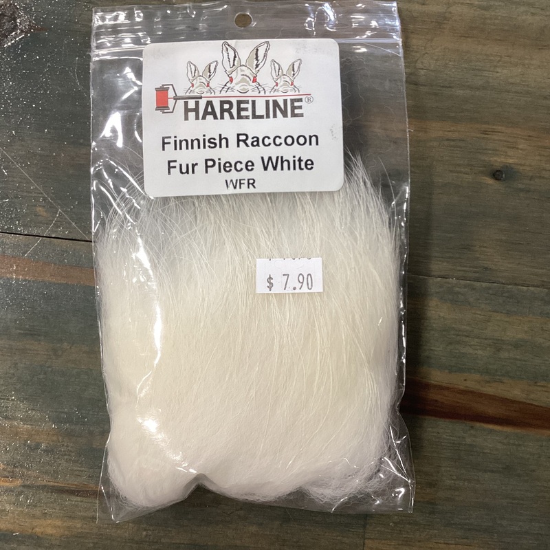 Finn Raccoon Fur Piece|White