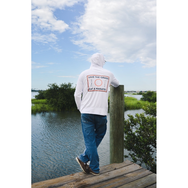 Fish and Grits Save the Grass Performance Hoodie