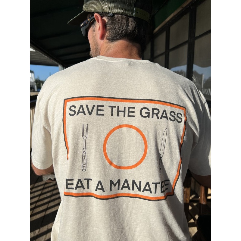 Fish and Grits Save The Grass Tee shirt