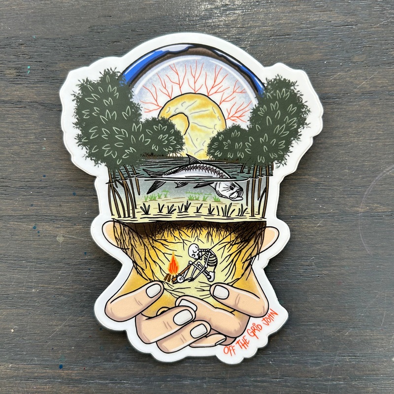 Off The Grid John The connection” Sticker