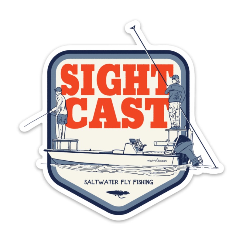 Sightcast skiff sticker