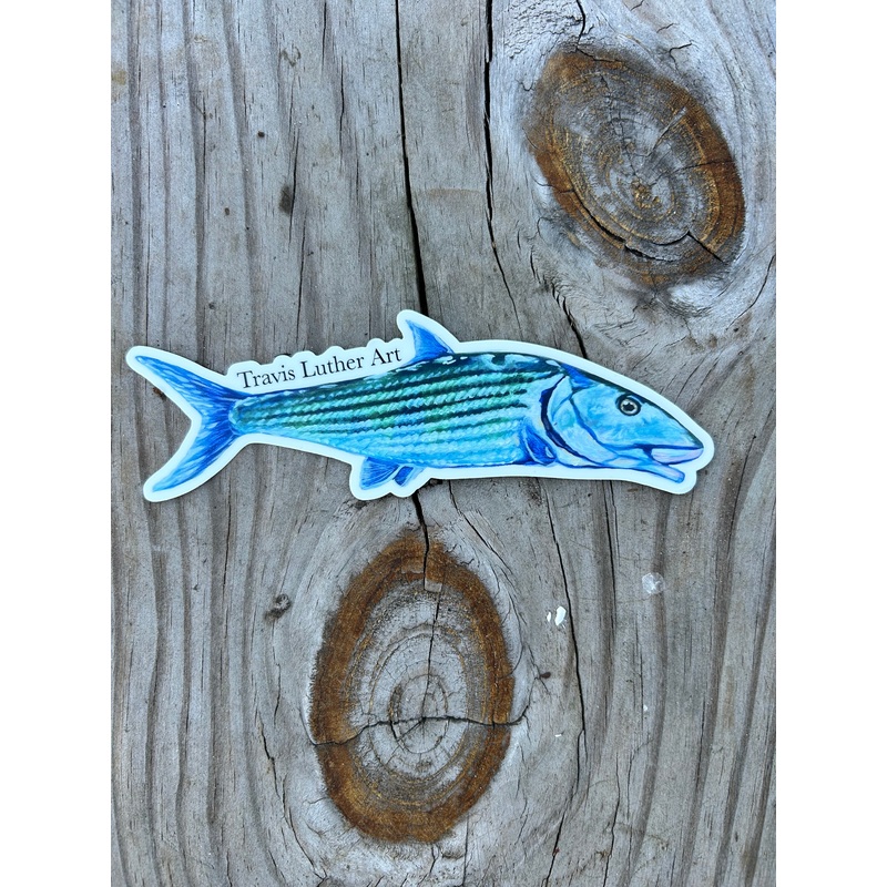 Travis Luther Art Bonefish Sticker