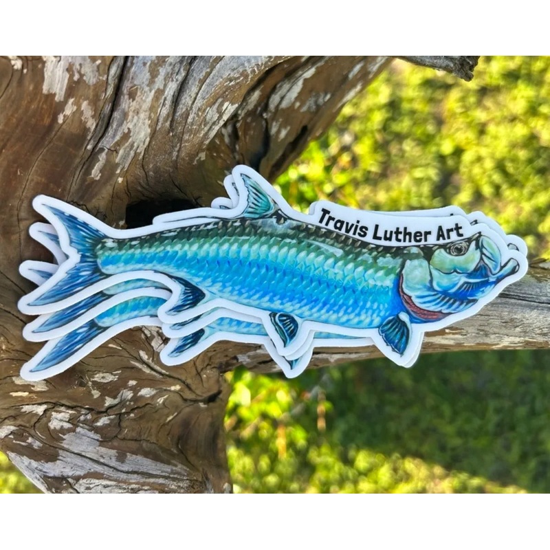 Travis Luther Art Tarpon sticker