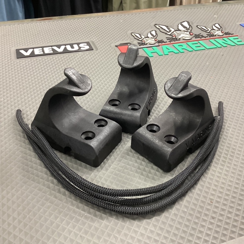 V Marine Push Pole Carbon Fiber Clip Holder System