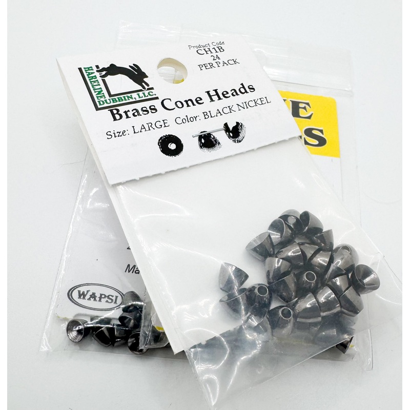 Brass Cone Heads Black|Small Black|Medium Black|Large Black