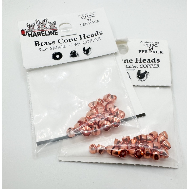 Brass Cone Heads Copper|X-Small Copper|Small Copper|Medium Copper|Large Copper