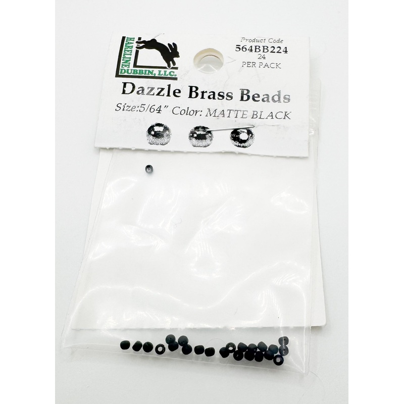 Dazzle Brass Beads Matte Black