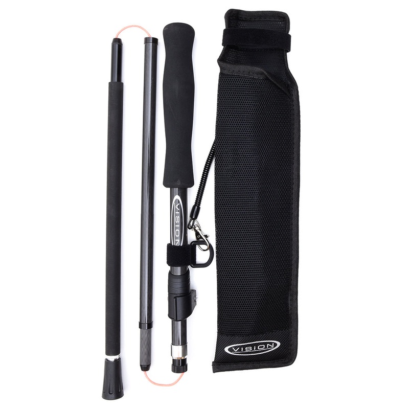 Carbon fibre  staff/wading gear