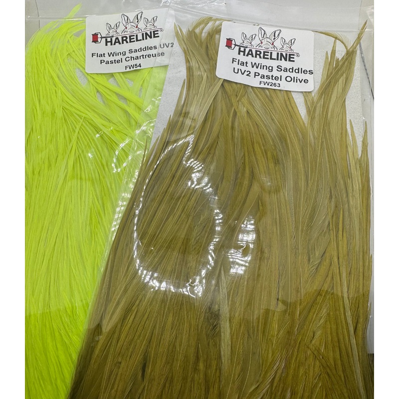 Flat Wing Saddles|UV2 Pastel Olive|UV2 Pastel Chartreuse