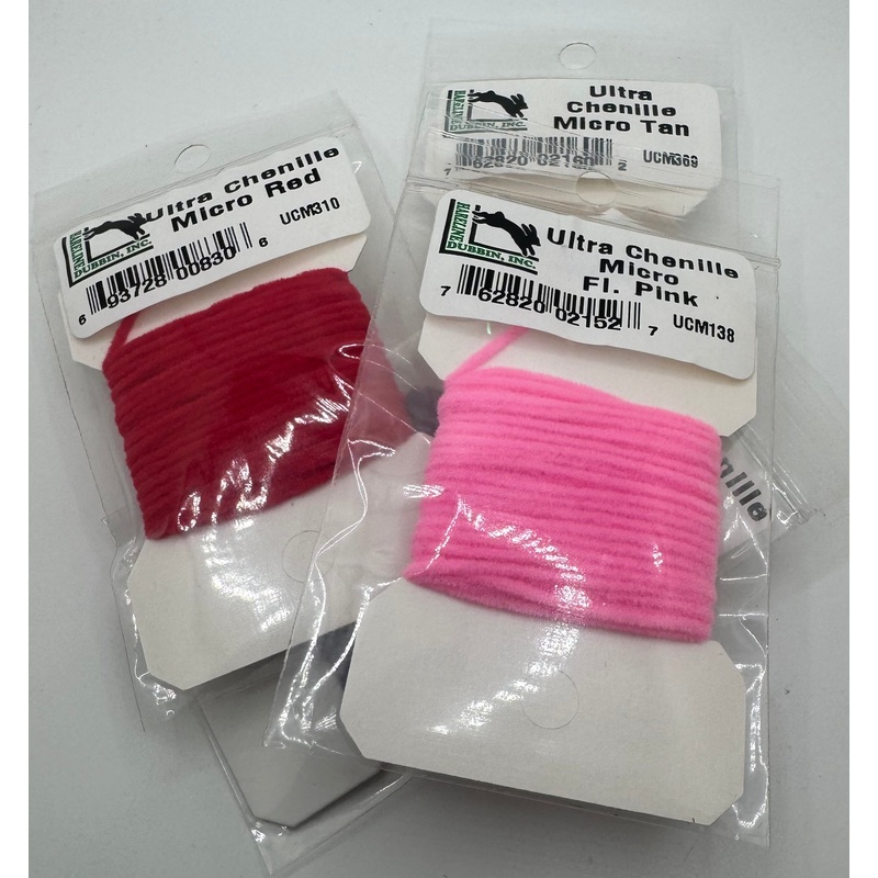 Ultra Chenille Micro|Red|Fl. Pink|Purple|Tan|Black