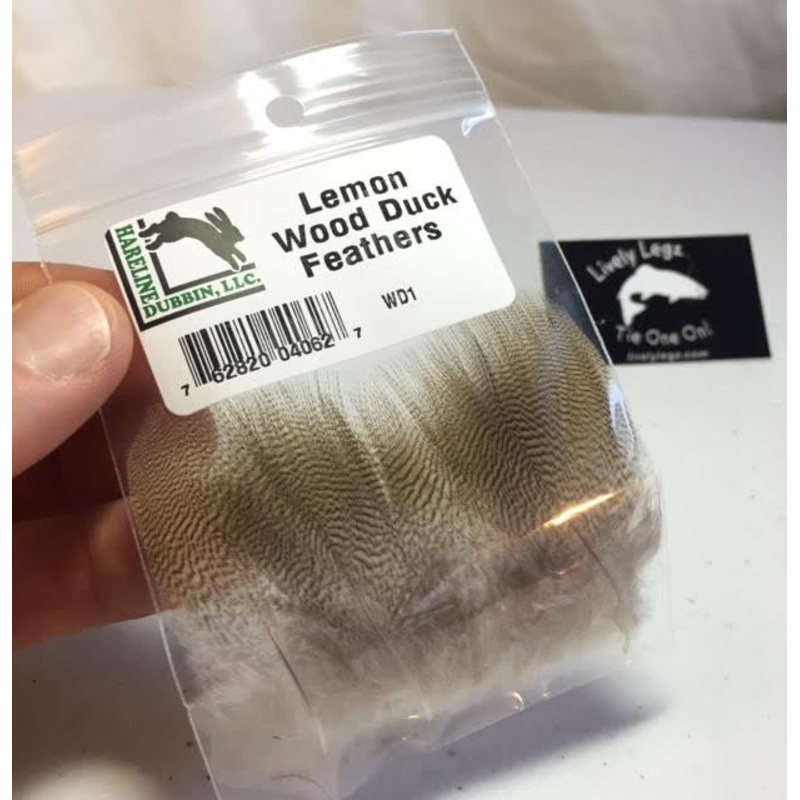 Lemon Wood Duck Feathers (12 Super Select)