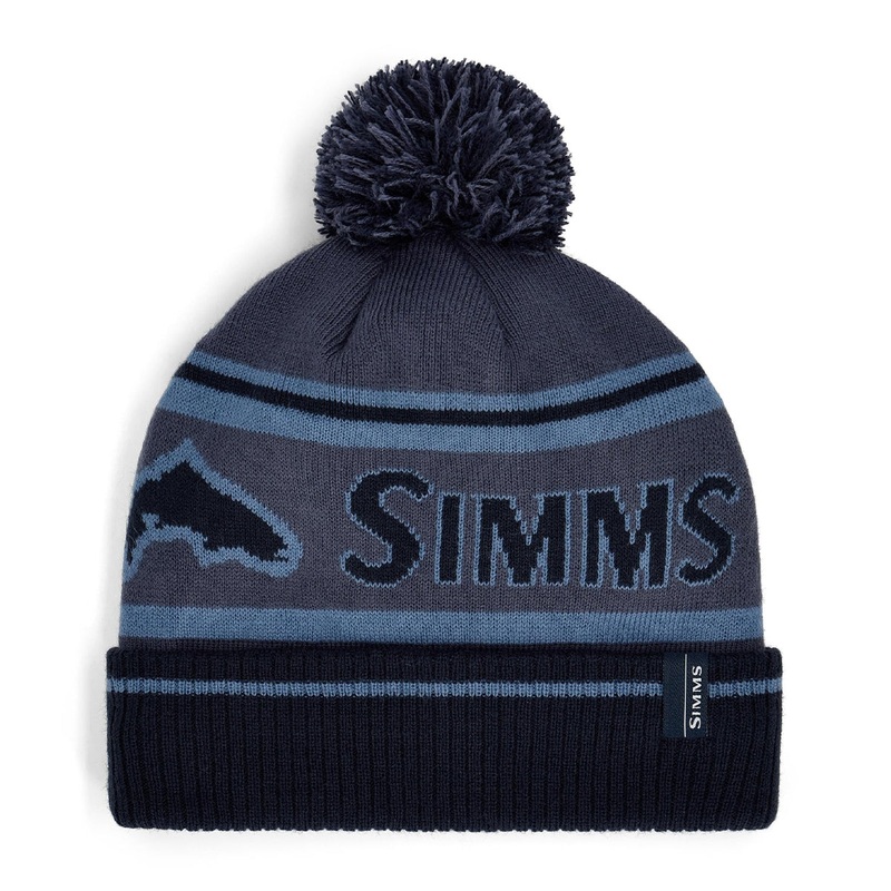 Simms Tip-Up Pom Beanie Huckleberry
