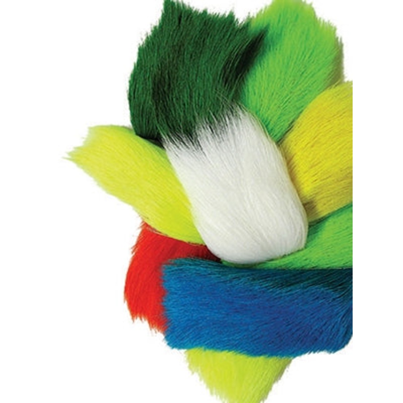 Deer Belly Hair|Black|Orange|Purple|Red|White|Yellow|Olive
