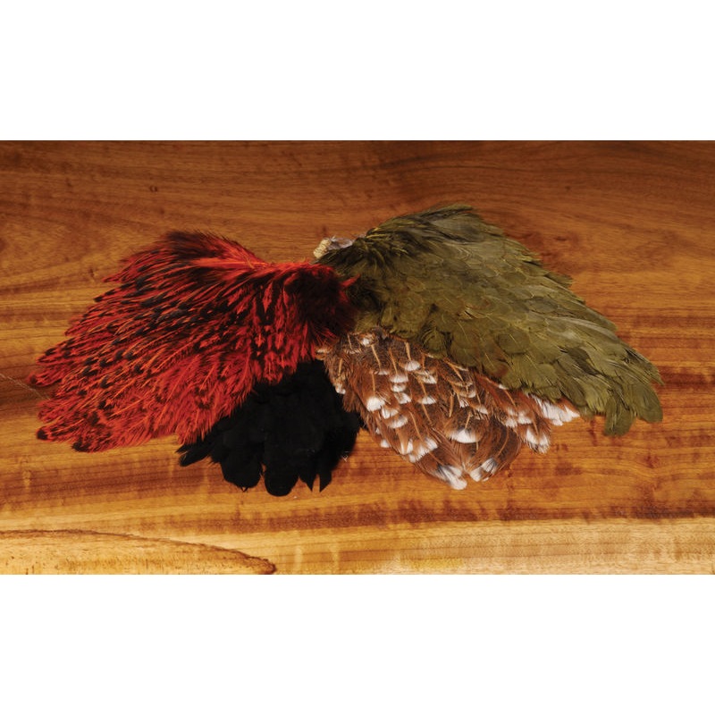 India Hen Back|Craw Orange|Natural|Olive|Prince Nymph Brown